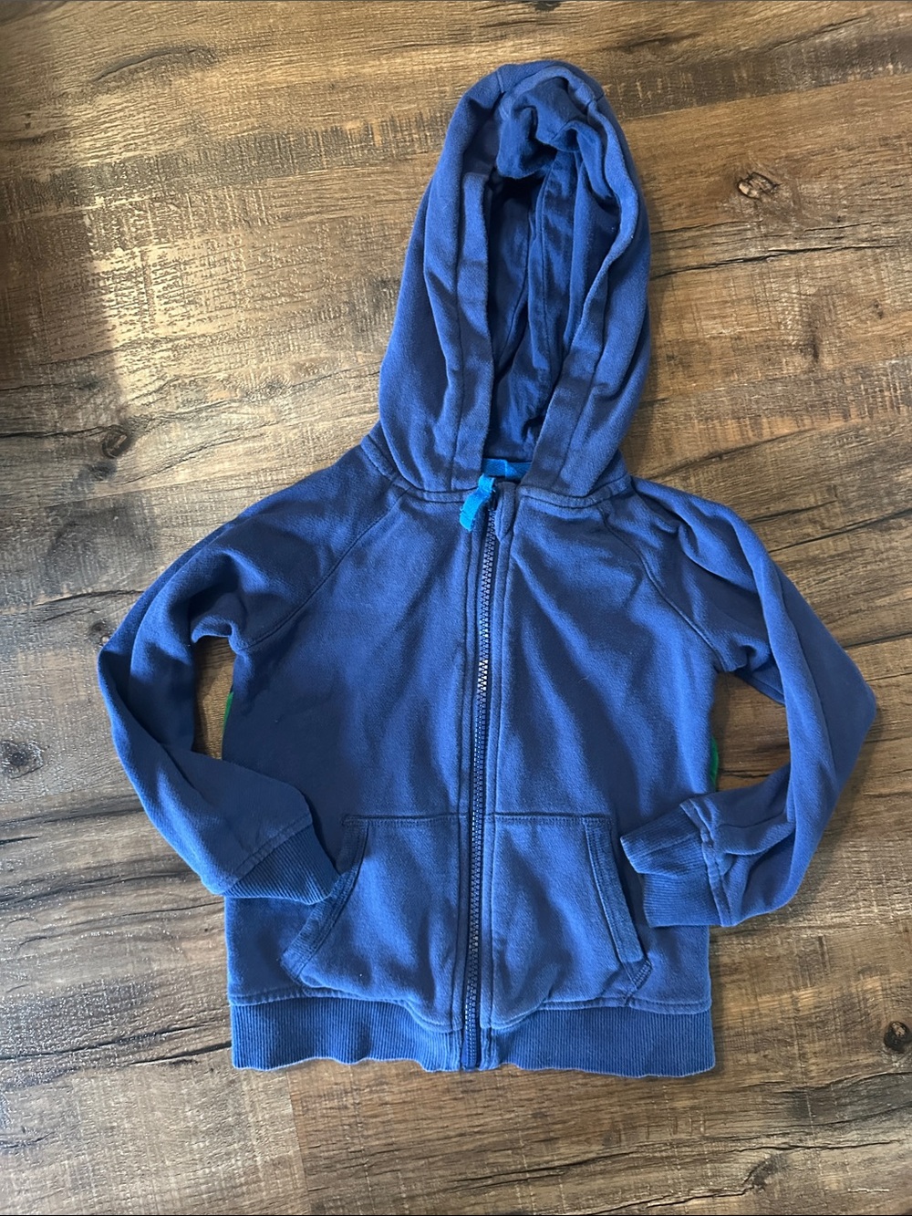Mini Boden Blue Kids Zip-Up Hoodie Sweatshirt